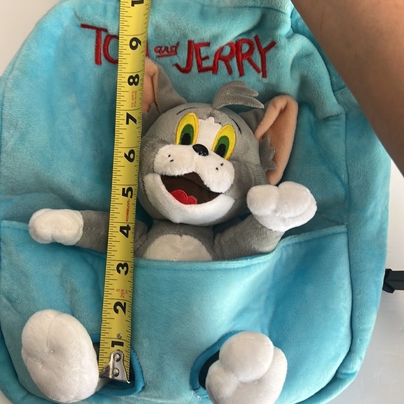 Tom and Jerry velvet soft kids plush backpack for any occasion. Detachable Tom - Picture 7 of 17